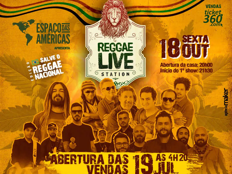 Reggae Live Station no Espaço das Américas