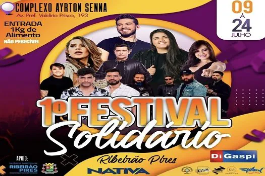 Ribeirão Pires realiza o 1º Festival Solidário