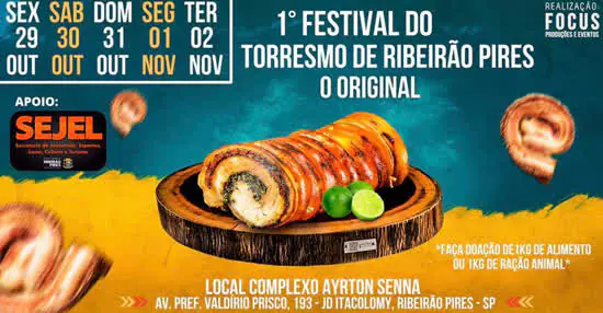 Ribeirão Pires recebe a primeira edição do Festival do Torresmo