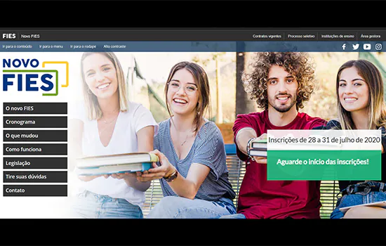 Começam amanhã as inscrições para o Fies