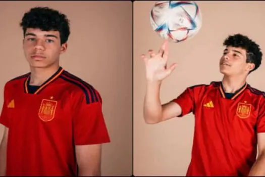 Enzo Alves, filho de Marcelo, do Flu, faz sua estreia pela seleção da Espanha sub-15