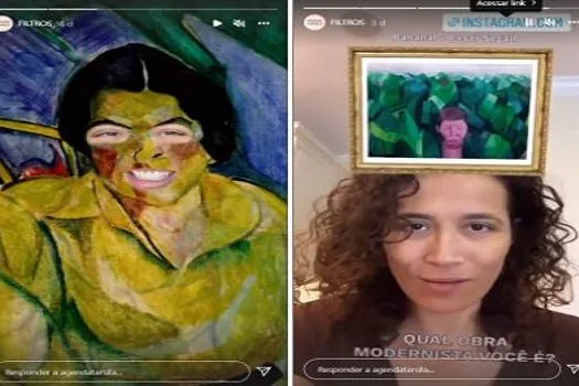 Agenda Tarsila homenageia artistas e obras modernistas com filtros interativos em redes