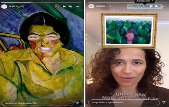 Agenda Tarsila homenageia artistas e obras modernistas com filtros interativos em redes