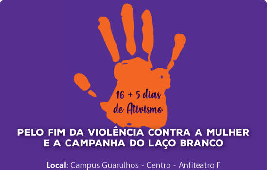 Palestra aborda campanha pelo fim da violência contra a mulher