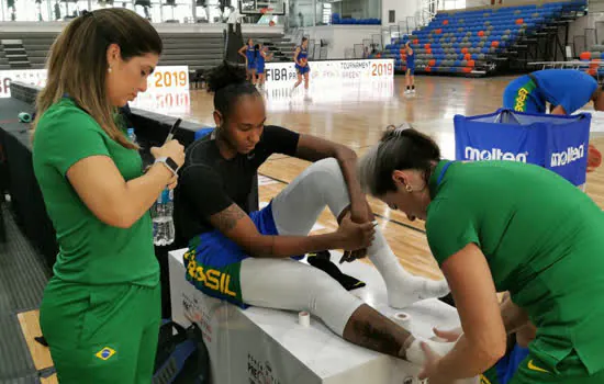 Fisioterapeuta de São Bernardo acompanha a seleção feminina de basquete