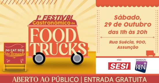 Sesi São Bernardo recebe 1º Festival Gastronômico de Food Trucks