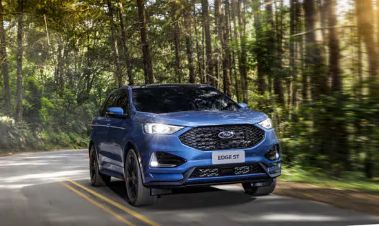 O que acontece quando você aperta o botão S do Ford Edge ST?