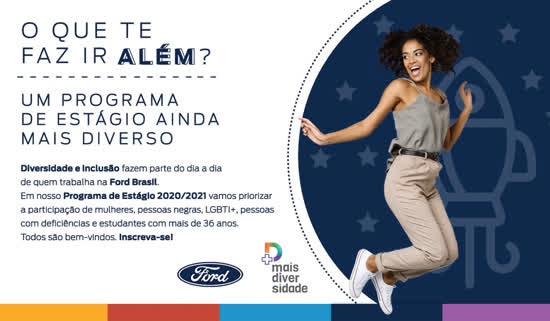 Ford abre inscrições para Programa de Estágio 2020/2021