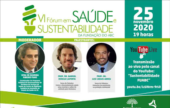 Fundação do ABC organiza ‘6° Fórum de Sustentabilidade’