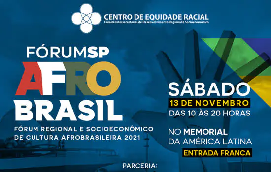 Governo de São Paulo promove “Fórum SP Afro Brasil 2021” neste sábado (13)