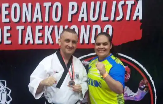 Dupla de Ribeirão Pires conquista pódio no Campeonato Paulista de Taekwondo