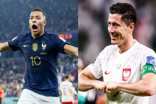 França, de Mbappe, enfrenta Polônia, de Robert Lewandowski