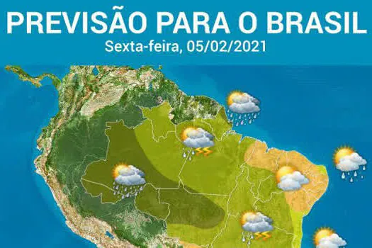 Frente fria provoca chuva forte no Sudeste e no Centro-Oeste