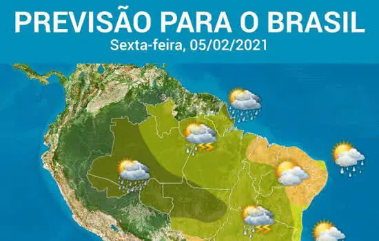 Frente fria provoca chuva forte no Sudeste e no Centro-Oeste