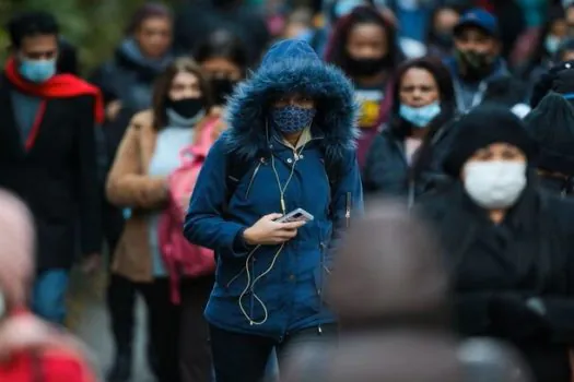 Frente fria reduz a temperatura no Sul e no Sudeste do País