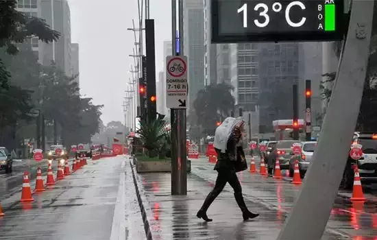 Temperaturas baixas permanecem no fim de semana em SP; litoral tem estragos