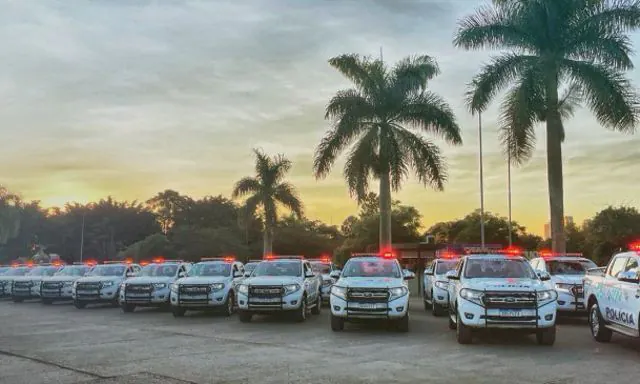 Governo entrega 61 novas viaturas para reforçar frota da Polícia Militar Ambiental