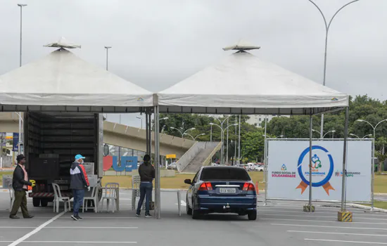 São Bernardo inicia Drive-Thru da Solidariedade no Paço Municipal