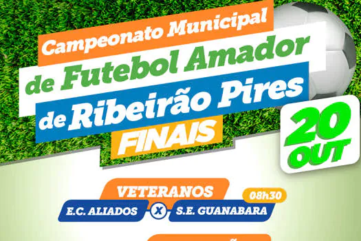 Finais dos Campeonatos de Futebol de Ribeirão Pires acontecem neste domingo