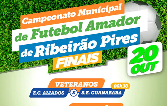 Finais dos Campeonatos de Futebol de Ribeirão Pires acontecem neste domingo