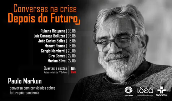 TV Cultura e Unicamp promovem encontros virtuais para discutir o futuro pós-pandemia