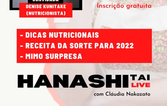 Hanashitai LIVE debate a culinária japonesa em evento on-line