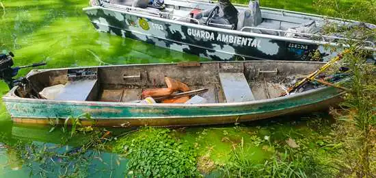 Guarda Ambiental de São Bernardo detém indivíduo em flagrante por pesca predatória