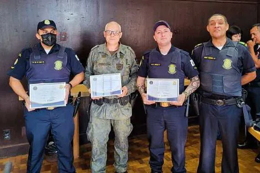 São Bernardo homenageia GCMs por atuações de destaque no mês de março