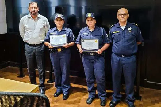 GCM de São Bernardo homenageia guardas de destaque do mês de fevereiro