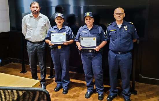 GCM de São Bernardo homenageia guardas de destaque do mês de fevereiro