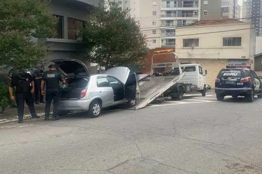 GCM de São Caetano apreende veículo envolvido em roubos no Bairro Oswaldo Cruz