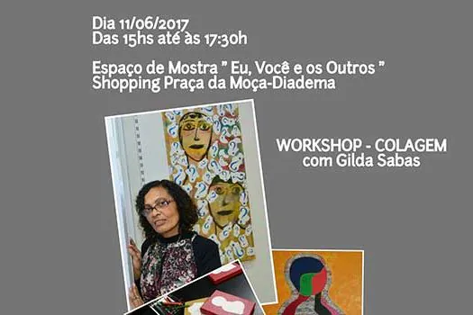 Artista Gilda Sabas realiza workshop no Shopping Praça Da Moça