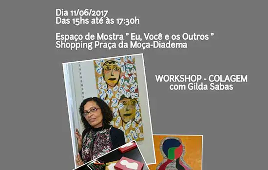 Artista Gilda Sabas realiza workshop no Shopping Praça Da Moça