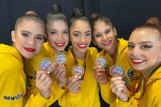 Brasil conquista ouro na ginástica rítmica e chega a 4 medalhas em uma etapa do Mundial