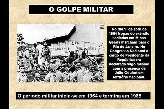 Bolsonaro estimula celebração do golpe militar de 64