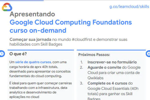 SENAI lança programa gratuito de formação em  tecnologias de nuvem com Google Cloud