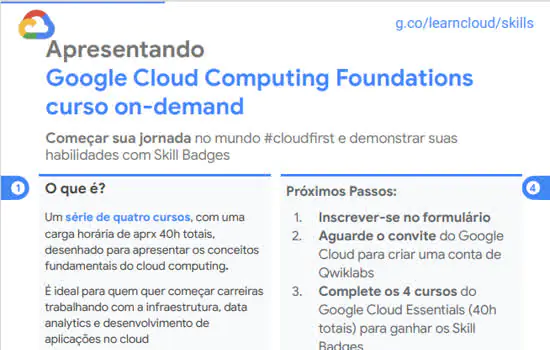 SENAI lança programa gratuito de formação em  tecnologias de nuvem com Google Cloud