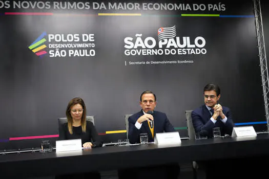 Governo de SP anuncia criação de 11 polos de desenvolvimento econômico