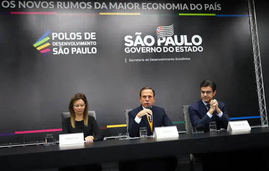 Governo de SP anuncia criação de 11 polos de desenvolvimento econômico