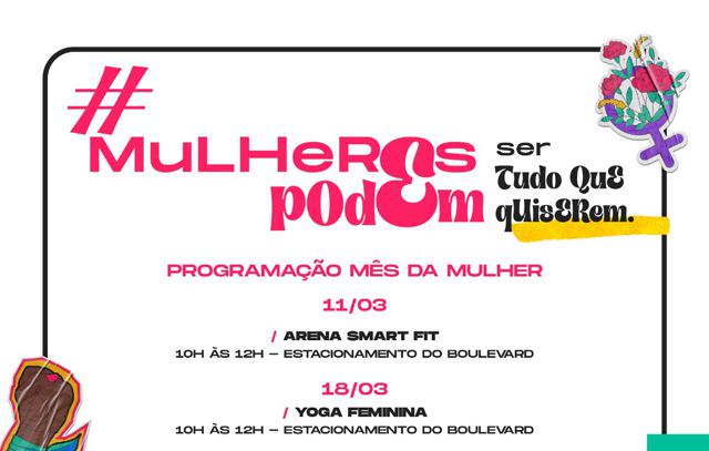 Grand Plaza celebra o Mês da Mulher com programação especial gratuita