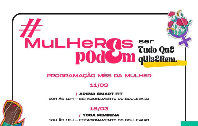 Grand Plaza celebra o Mês da Mulher com programação especial gratuita