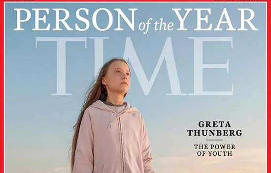 Greta Thunberg é eleita personalidade do ano pela revista ‘Time’