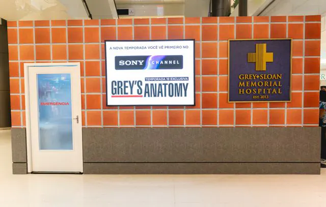 Experiência interativa de Grey’s Anatomy no Shopping Cidade São Paulo