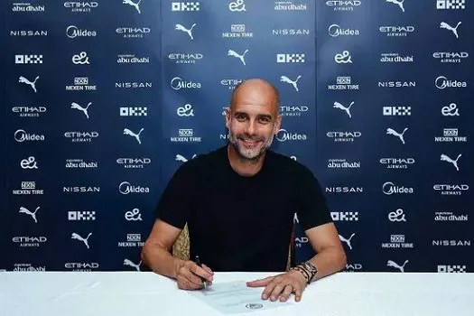 Guardiola acerta renovação de contrato com o Manchester City até 2025