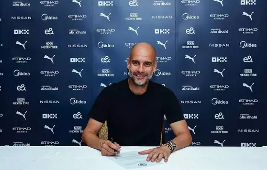 Guardiola acerta renovação de contrato com o Manchester City até 2025