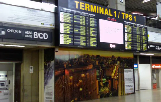 Aeroporto de Guarulhos fecha terminal temporariamente por falta de voos