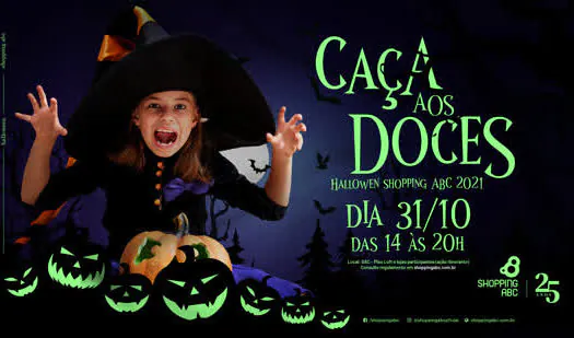 Caça aos doces anima Halloween do Shopping ABC