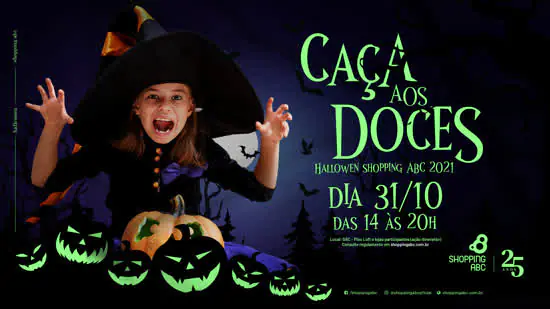 Caça aos doces anima Halloween do Shopping ABC