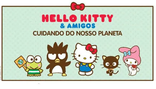 Hello Kitty e amigos dão dicas de sustentabilidade com mostra na Estação Santa Cruz