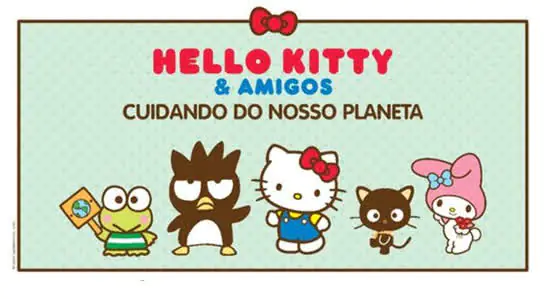 Hello Kitty e amigos dão dicas de sustentabilidade com mostra na Estação Santa Cruz